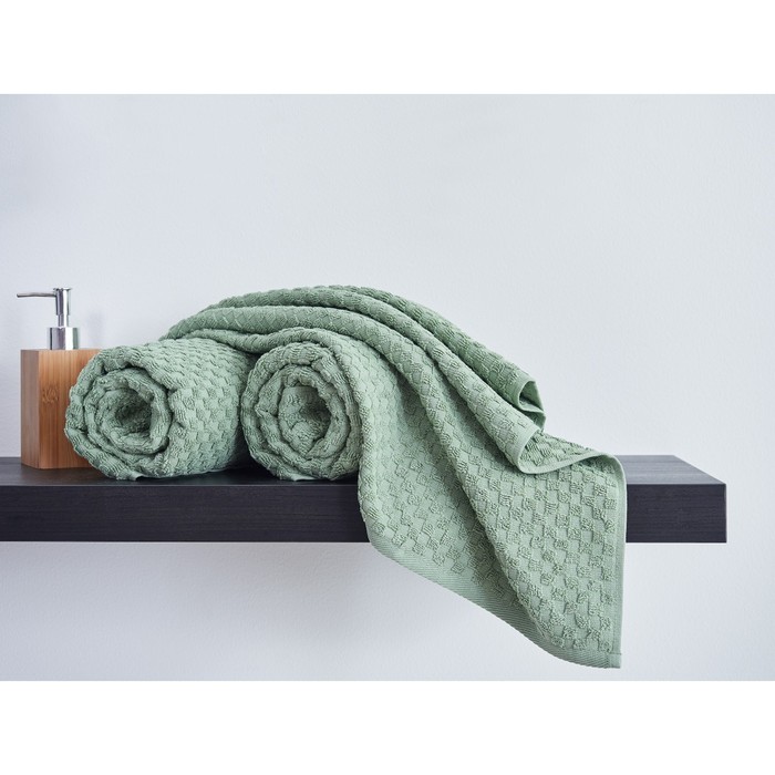 

Полотенце махровое Leaf green, размер 70х130 см, цвет зелёный