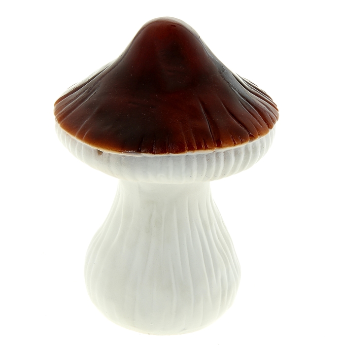 Садовая фигура "Грибок с коричневой шляпкой"