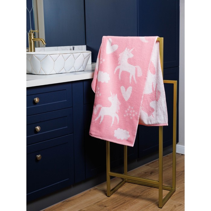Полотенце махровое Unicorn, размер 70х130 см, цвет розовый полотенце махровое 70х130 унисон resort розовый