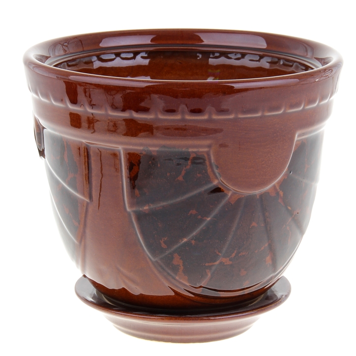 Кашпо "Бастон" коричневое 4 л