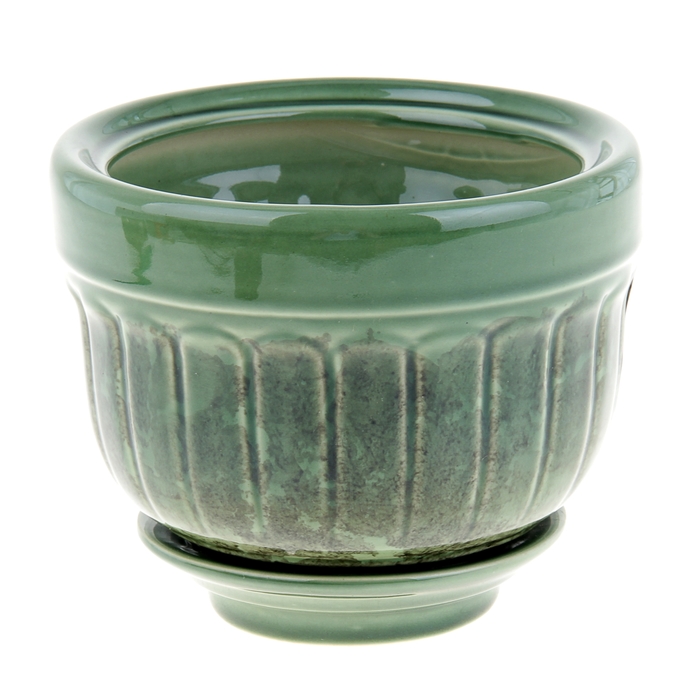 горшок цветочный Браво №3 1л 9*14см 1сорт зеленый