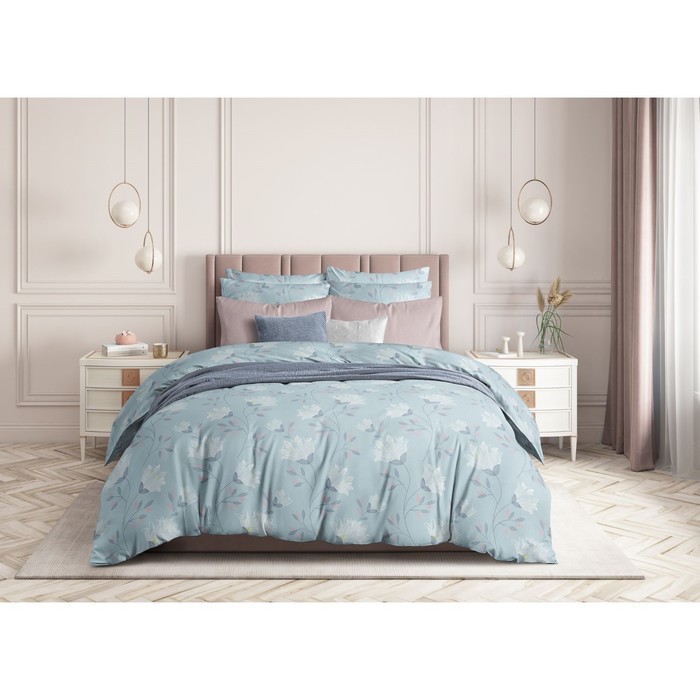 

Постельное бельё 1,5 сп Clematis, размер 150х214 см, 143х215 см, 70х70 см - 2 шт