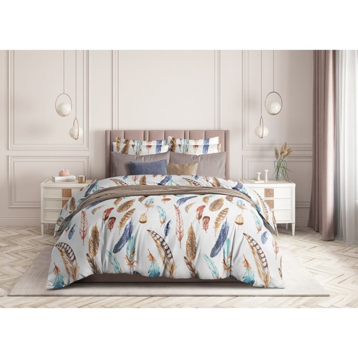 

Постельное бельё 2 сп Dream catcher, размер 180х214 см, 175х215 см, 70х70 см - 2 шт