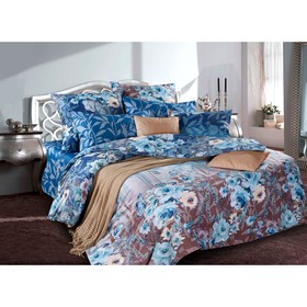 

КПБ Flowers in the dusk евро, размер 240х214 см, 220х215 см, 50х70 см-2 шт