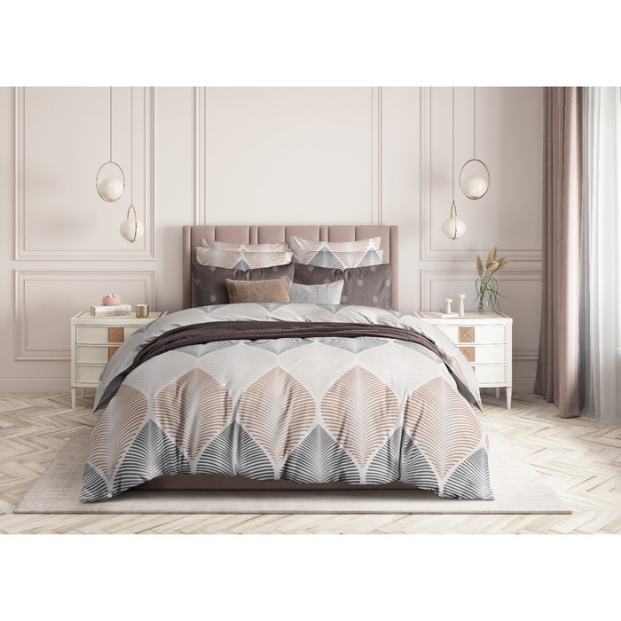 

Постельное бельё евро Harmony, размер 240х214 см, 220х215 см, 70х70 см - 2 шт