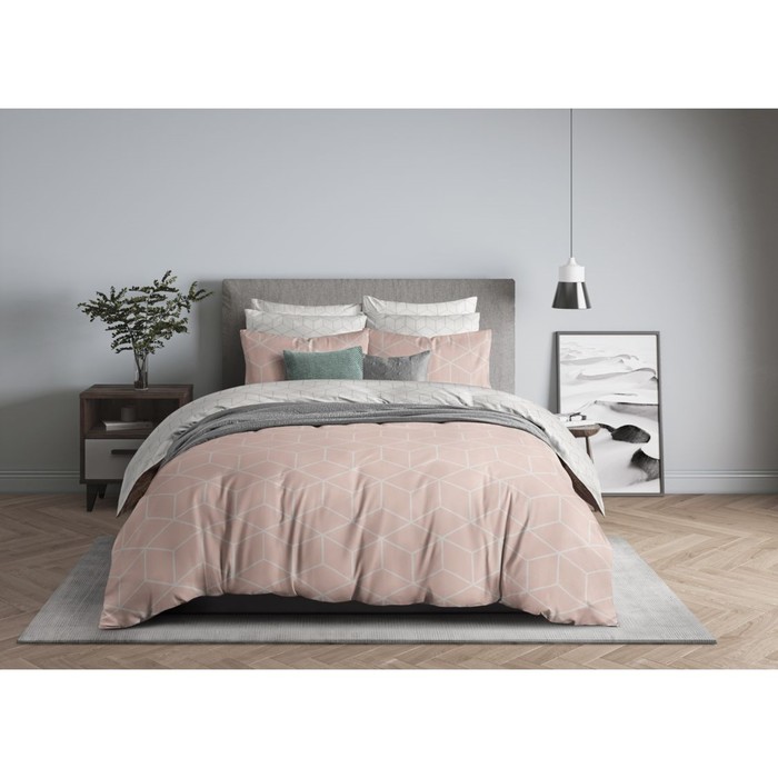 

КПБ Lounge pink 2 сп, размер 200х214 см, 175х215 см, 50х70 см-2 шт