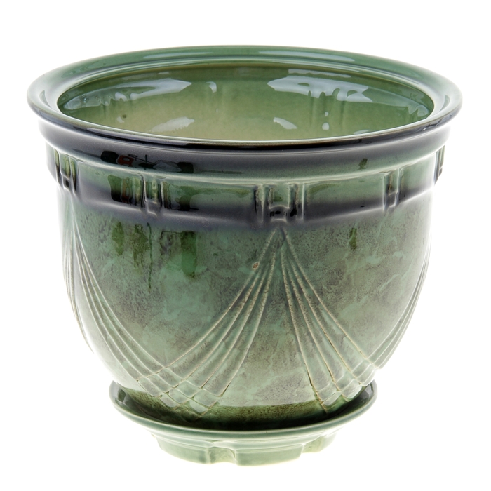 Кашпо "Мирида" зелёное 5 л