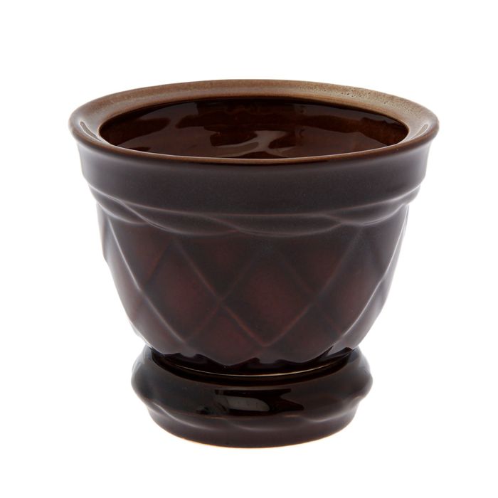 Кашпо "Ромб" коричневое 1 л