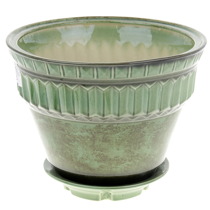 Кашпо "Стиль" зелёное10 л