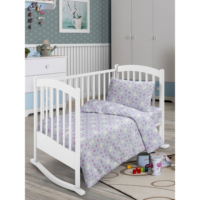 

КПБ для детей Kitty 1,5 сп, размер 150х214 см, 143х215 см, 70х70 см