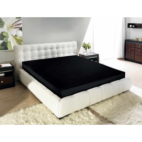 

Простыня на резинке Black, размер 90х200х20 см, цвет чёрный