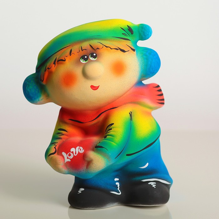 Копилка "Мальчик с сердечком"