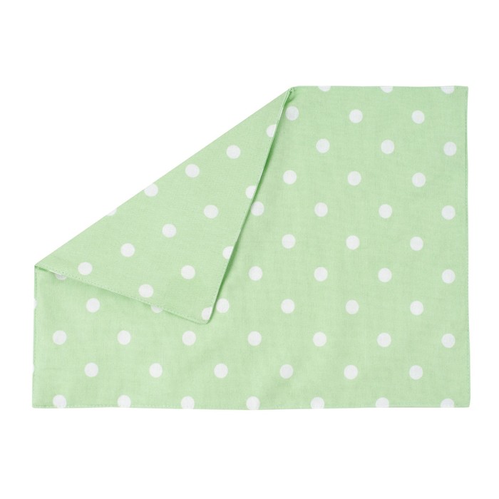 

Салфетка под приборы Green polka dot, размер 35х45 см, цвет зеленый