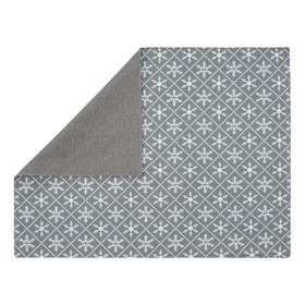 Салфетка под приборы Snowflakes grey, размер 35х45 см, цвет серый