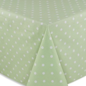 

Скатерть Green polka dot, размер 110х140 см, цвет зеленый