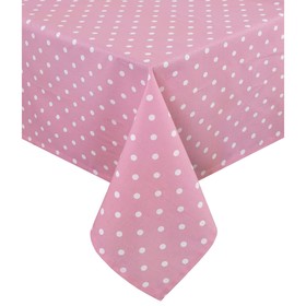 

Скатерть Pink polka dot, размер 110х140 см, цвет розовый