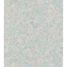 

Обои дуплекс на бумажной основе Malex Сканди 231712-3 кофе-бирюза 0,53*10м
