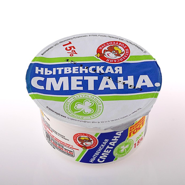 

Сметана Нытва 15% 200г ст