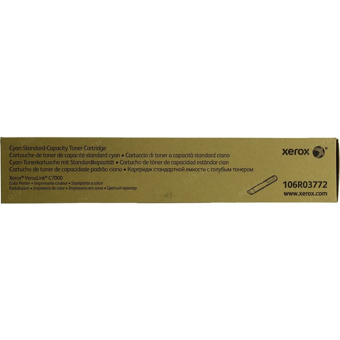 

Картридж лазерный Xerox 106R03772 (VersaLink C7000), для Xerox (3300 стр), голубой