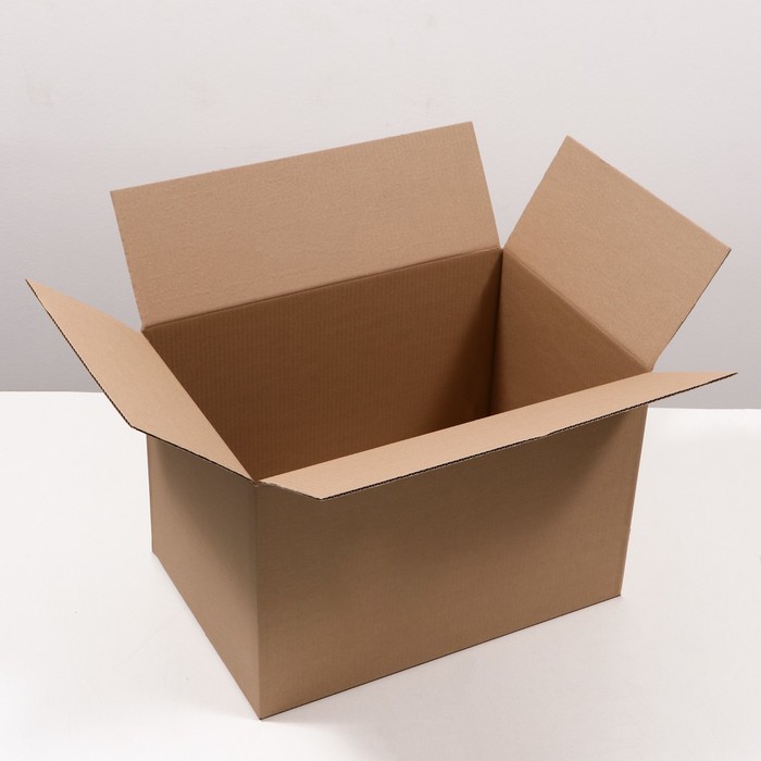 Коробка складная, бурая, 60 х 40 х 40 см коробка складная бурая с ручками 60 х 40 х 40 см