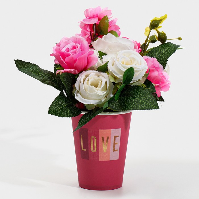 цена Стакан для цветов «Любовь», 350 мл