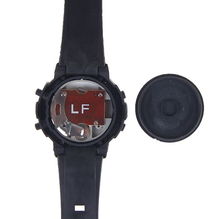 Часы наручные мужские электронные на силиконовом ремешке, с серыми вставками, цвета МИКС