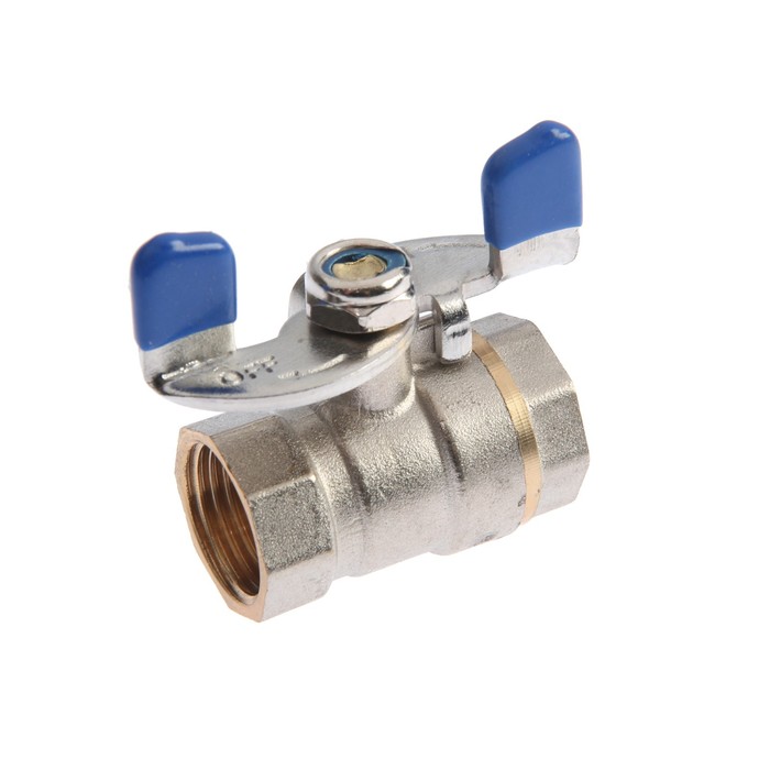 

Кран шаровой TIM V02FF-1, 1/2", внутренняя/внутренняя резьба, бабочка