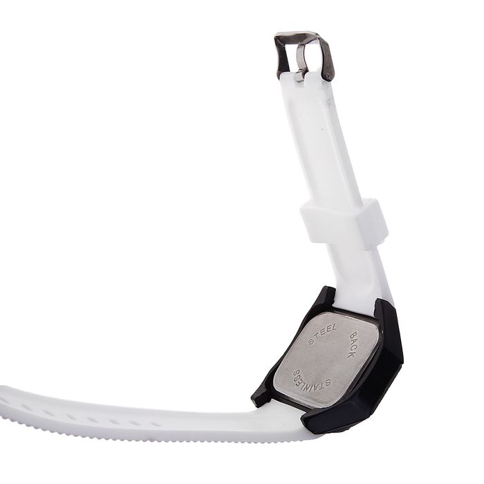 Часы наручные влагозащищенные сенсорные, на силиконовом ремешке, восьмиугольные, цвет белый