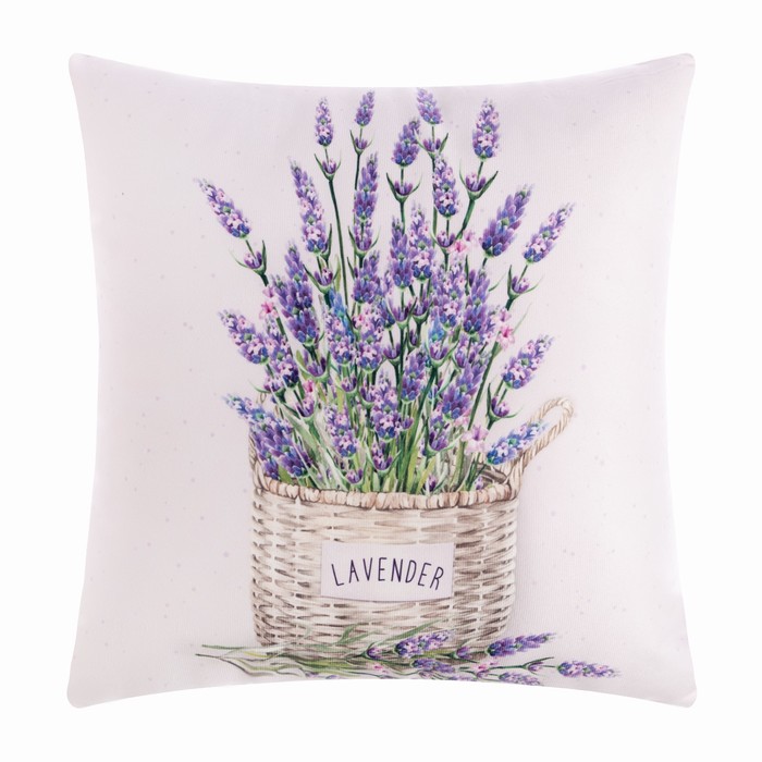 будуар бежевый 40х40±3 см 100% п э Подушка Этель Lavender 40х40 см, 100% п/э