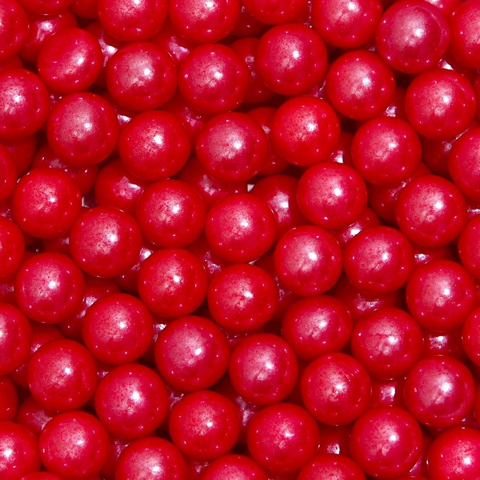 Кондитерская посыпка шарики 7 мм, красный, 50 г konfinetta кондитерская посыпка красный бархат мягкая красный фиолетовый розовый 50 г