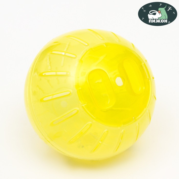 Шар для грызунов 12 см, жёлтый шар для грызунов 12 см зелёный пижон 6980826