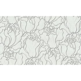 

Обои горячее тиснение на флизелине Malex Розы 4130-1 черно-белый 1,06*10м
