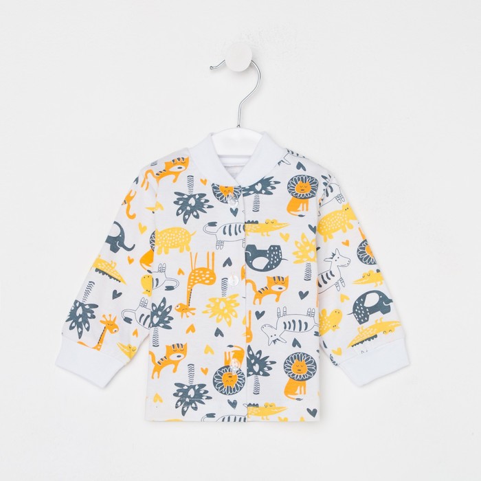 

Кофточка детская, цвет белый/оранжевый, рост 80 см