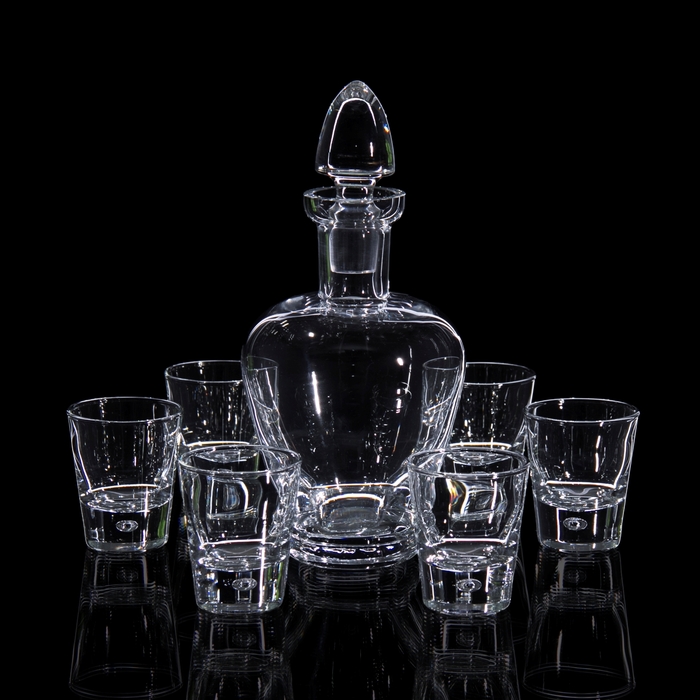 Набор для водки в сундуке(графин, 6 стопок 45 мл.)