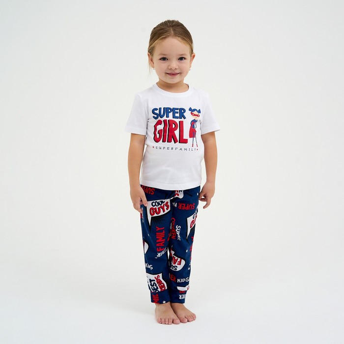 Пижама детская для девочки KAFTAN Super рост 110-116 (32) пижама детская для девочки kaftan lion рост 110 116 32