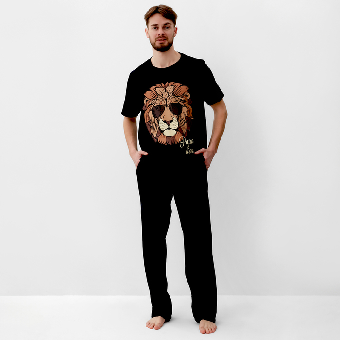 Пижама мужская (футболка и брюки) KAFTAN "Lion" р.48