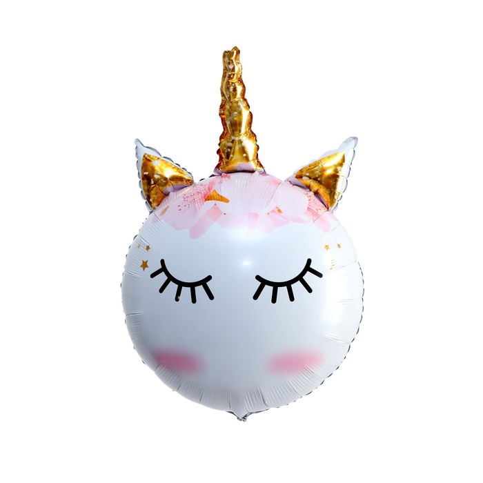 Шар фольгированный 24 «Единорог», розовый шар фольгированный 35 котенок единорог розовый 901797f