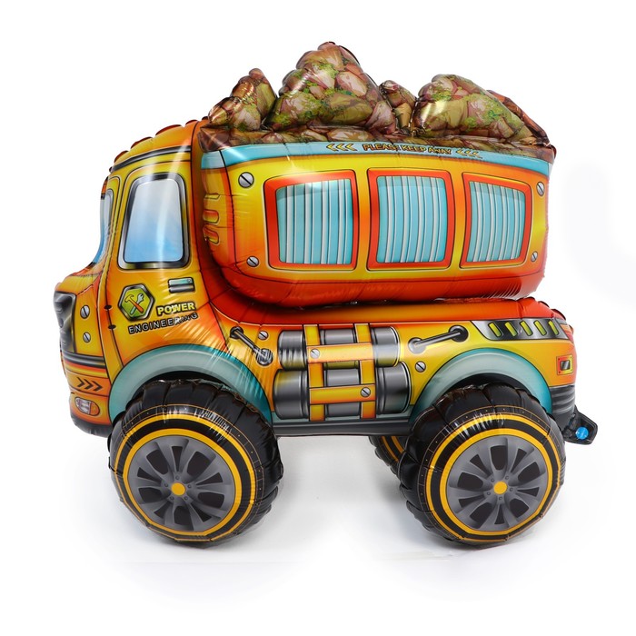 Шар фольгированный 26 «Грузовик», на 4 колёсах шар фольгированный 16 грузовик