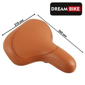 Седло Dream Bike спорт-комфорт, цвет коричневый Ош
