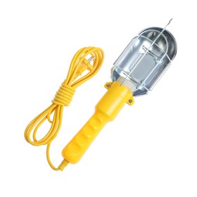 Светильник переносной Luazon Lighting, с выключателем под лампу E27, 3 метра, желтый Ош