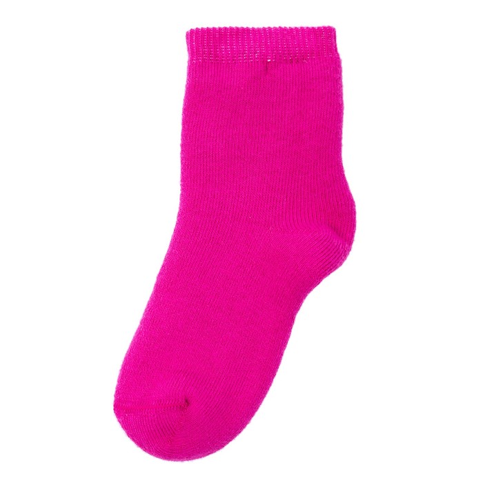 Носки детские трикотажные для девочек, размер 12, цвет тёмно-красный