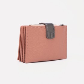 

Картхолдер, 4 отдела для карт, цвет розовый