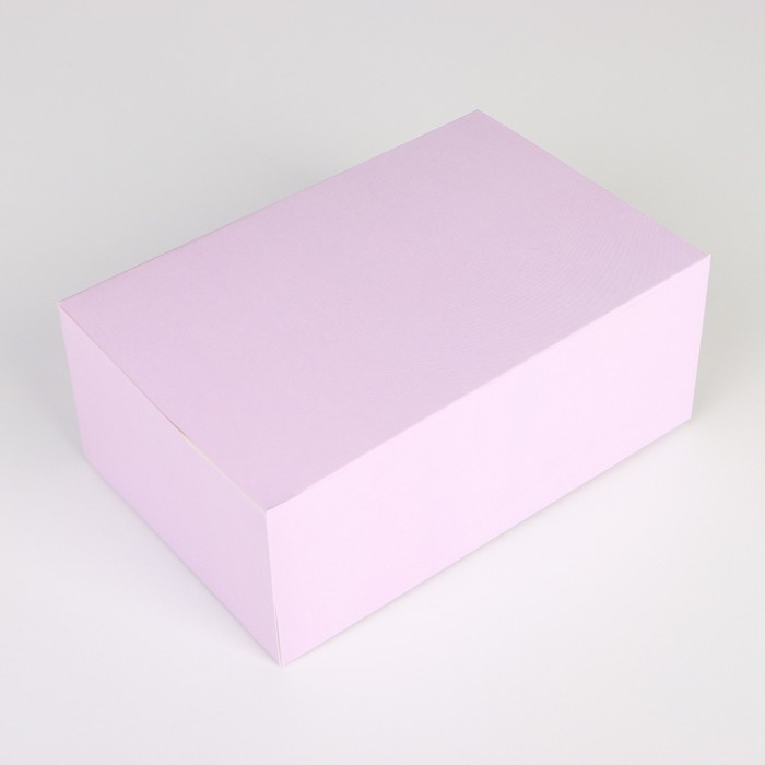 Коробка подарочная сборная, упаковка, «Лаванда», 18 х 12 х 8 см