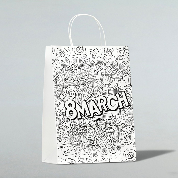 

Пакет подарочный "8 March", 24 х 10,5 х 32 см