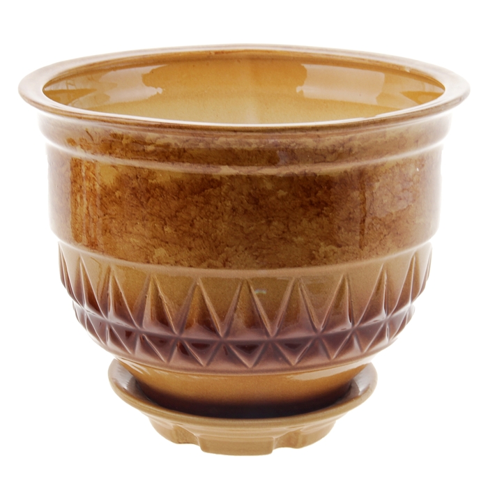 Кашпо "Астория" коричневое 6 л