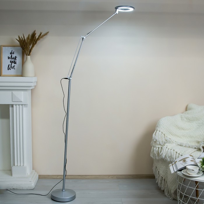 

Торшер 19017/1WT LED 8Вт серебро 28х28х180 см
