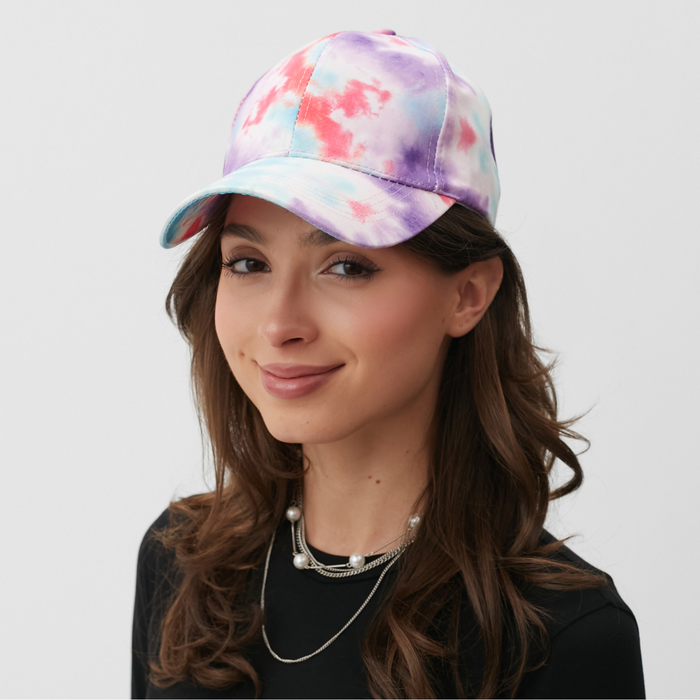 

Кепка женская Tie-dye MINAKU, цвет фиолетовый, размер 56-58