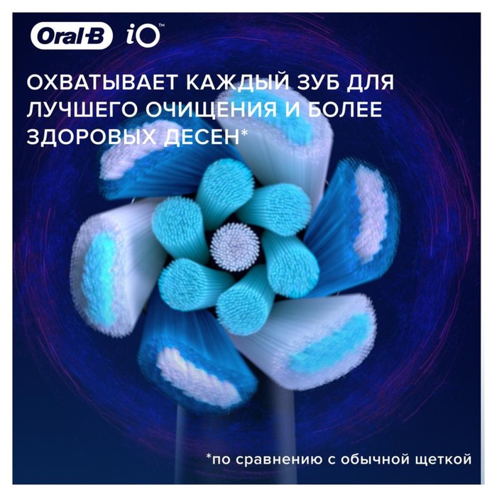 

Насадки для зубных щеток Oral-B iO Ultimate Clean, средняя, 2 шт, индикатор износа, чёрные