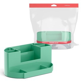 

Подставка настольная, ErichKrause Victoria Powder, пластиковая, без наполнения, зелёная