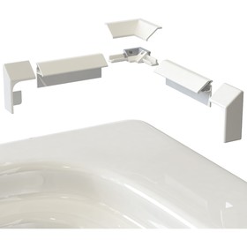 Бордюр для ванны и душевого поддона Altasan KDP 15х1950x25 мм, белый от Сима-ленд